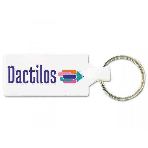 PI Design - PORTE CLES RECTANGLE 55x28 mm (anneau 25 mm)