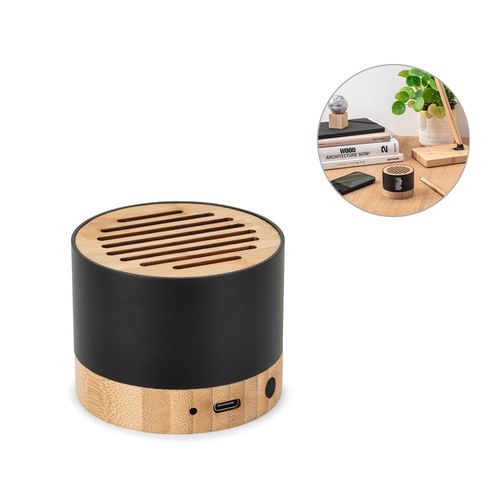 hi!dea - FERDINAND. Haut-parleur portable en aluminium recyclé (100% rAL) avec 3 heures d'autonomie