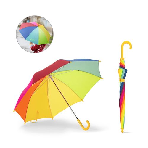 hi!dea - OLIVIA. Parapluie coloré pour enfants 19 pouces en polyester