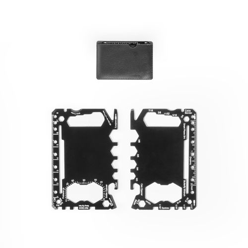 hi!dea - PEEBLES. Carte multifonction en acier inoxydable avec 20 fonctions