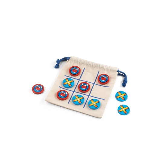 hi!dea - CROSSES. Jeu du morpion classique avec 10 pièces en contreplaqué
