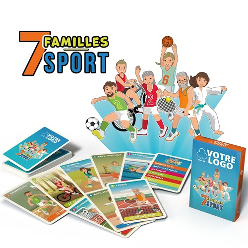 Jeu de 7 familles "Sport" 44 cartes