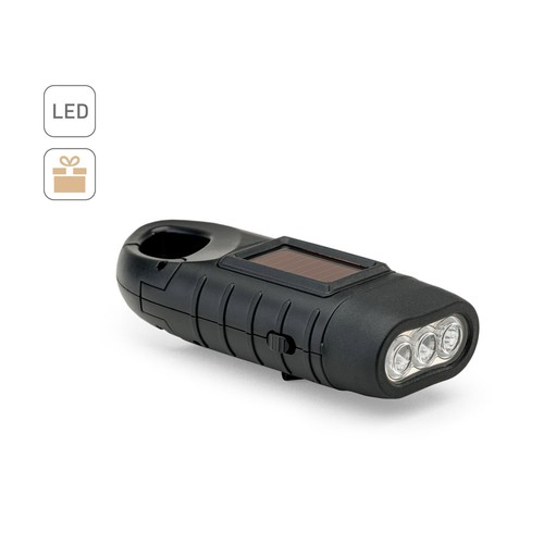 hi!dea - SOLARKY. Lampe torche compacte de 0'5 W en ABS, avec 3 LED blanches de 90 lumens