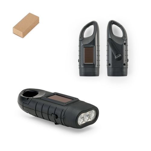 hi!dea - SOLARKY. Lampe torche compacte de 0'5 W en ABS, avec 3 LED blanches de 90 lumens